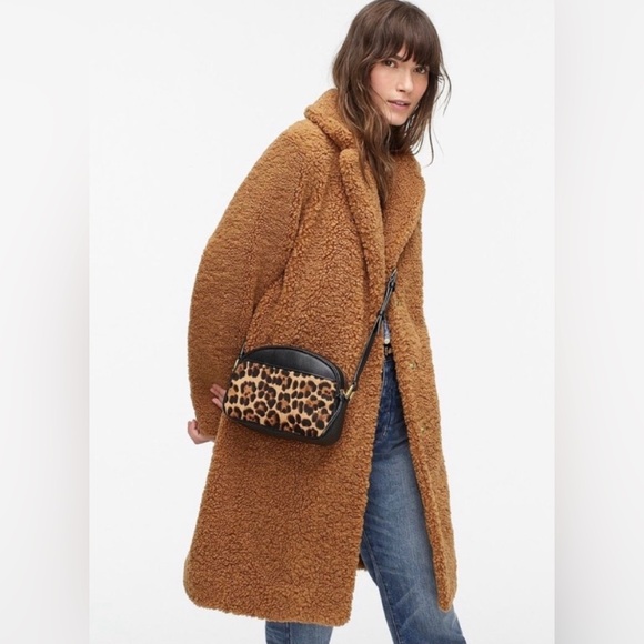 RACHEL ZOE Size XS Copper Teddy Long Coat NOTCHED COLLAR - Picture 1 of 10